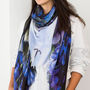 Graphic Cut Luxury Cashmere Ladies Scarf, thumbnail 1 of 7