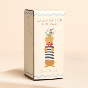 Ceramic Sausage Dog Bud Vase, 4 of 4