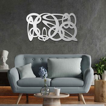 Circular Abstract Wooden Wall Art: Modern Decor, 5 of 7