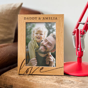 Personalised Daddy Love Father's Day Photo Frame Gift, 4 of 9