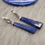 Lapis Lazuli 925 Silver Earrings, thumbnail 1 of 9