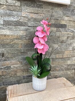 Pink Artificial Silk Orchid Mothers Day Gift, 5 of 7