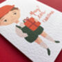 Personalised Little Boy Christmas Greetings Card, thumbnail 5 of 7