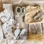 Luxury Hygge Grey Baby Letterbox Hamper, thumbnail 1 of 7