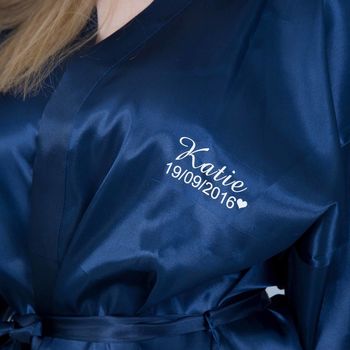 Personalised Swirl Dressing Gowns For The Bridal Party, 2 of 4