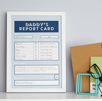 Personalised Daddy / Dad Report Card, 4 of 7