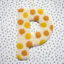 Yellow Polka Dot Decorative Letter, thumbnail 2 of 5