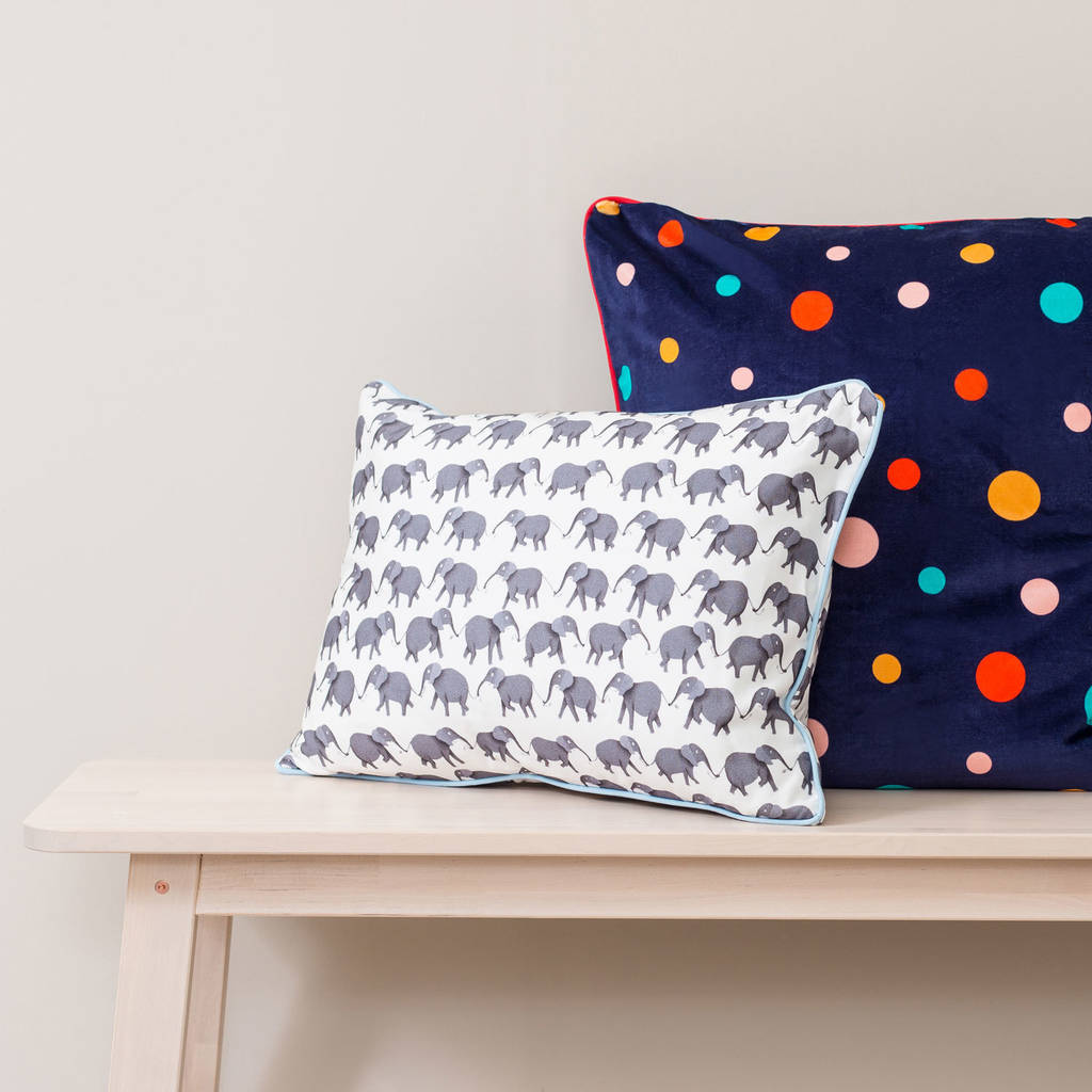 red elephant cushion