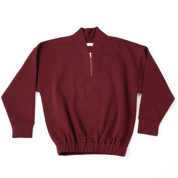 Margot Sweatshirt In Burgundy, 4 of 5