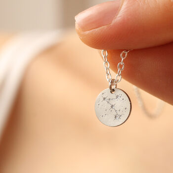 Sterling Silver Zodiac Constellation Personalized Necklace, 2 of 11