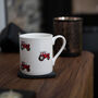 Tractor Illustration Fine Bone China Mug, thumbnail 1 of 3