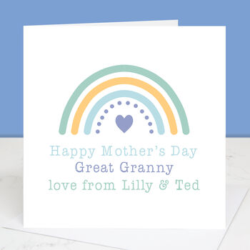 Happy Mother's Day Grandma Rainbow Card, 3 of 4