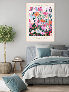 Flower Market Prague Art Print, 2 of 3