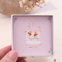 'Happy Birthday' Sterling Silver Crystal Cherry Earrings, thumbnail 1 of 5