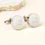 Personalised Grooms Party Wedding Cufflinks, thumbnail 10 of 11