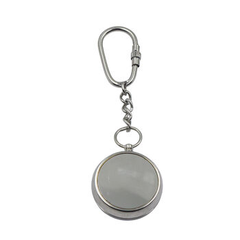 Personalised Silver Colour Compass Keyring, 9 of 12