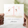 Personalised Baby Girl 1st Birthday Card, thumbnail 1 of 3
