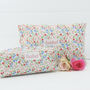 Personalised Wipe Clean Floral Washbag And Cosmetic Bag, thumbnail 1 of 3