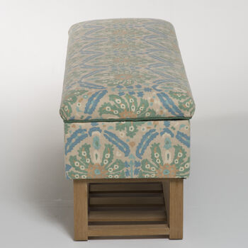 Bespoke Floral Fabric Storage Bench For Shoes, 4 of 10