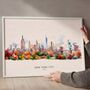 New York Watercolour Skyline, thumbnail 5 of 5