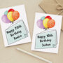 Balloons Personalised Birthday Card, thumbnail 1 of 3