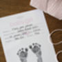 Baby Hand And Foot Inkless Print Certificate, thumbnail 1 of 8