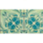 Botanical Green Blue Ceramic Tile, thumbnail 8 of 12