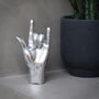 Silver 'Rock On' Hand Figure, thumbnail 2 of 2