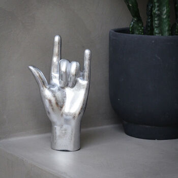 Silver 'Rock On' Hand Figure, 2 of 2