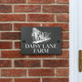 Horse And Plough House Number Or Name Wall Mounted Sign, thumbnail 1 of 2