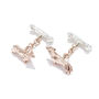 Dachshund Cufflinks In 9ct Rose Gold And 9ct White Gold, thumbnail 4 of 4
