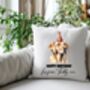 Personalised Labrador Retriever Birthday Party Cushion, thumbnail 1 of 2