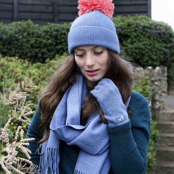 Cashmere Gloves, Hat And Scarf Personalised Gift Set, 6 of 10