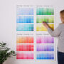 Paint Chip Colour Swatch Wall Planner 2026, thumbnail 1 of 12