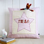 Personalised Star Pocket Cushion Gift For Girls, thumbnail 1 of 12