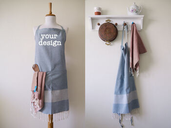 Personalised Pure Cotton Apron, Tea Towel, 4 of 9