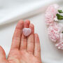 Pocket Hug, Rose Quartz Heart Stone, thumbnail 8 of 10