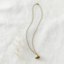Fair Trade Handmade Brass Bell Pendant Necklace, thumbnail 2 of 12