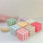 Pastel Bubble Cube Soy Candle Decorative Colourful Gift, thumbnail 1 of 6