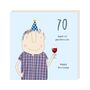 70th Birthday Card For Him | Boy 70 Perfection, thumbnail 2 of 2