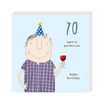 70th Birthday Card For Him | Boy 70 Perfection, 2 of 2
