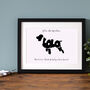 Personalised Collie Dog Print, thumbnail 3 of 4