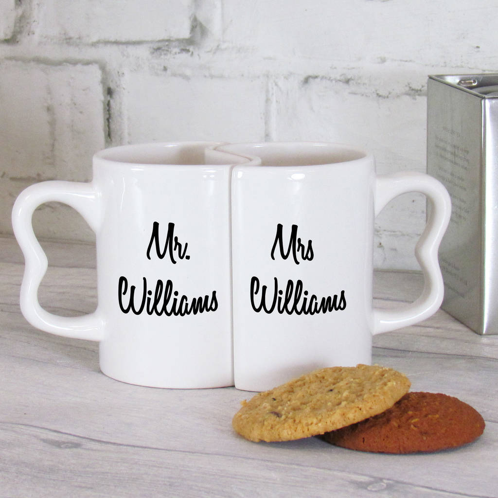 Mr And Mrs Mug Set By Perfect Personalised Ts