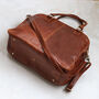 Large Leather Holdall Weekend Bag, thumbnail 4 of 6