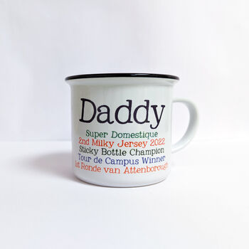 Personalised Seriously Fast Dad Cyclists Gift Mug, 3 of 12