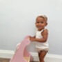 Personalised Wooden Pastel Pink Activity Walker Toy, thumbnail 2 of 10