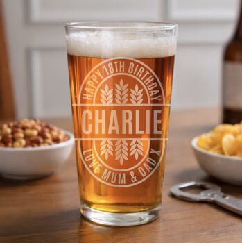 Personalised Brewery Style Pint Glass, 5 of 5
