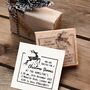 Christmas Invitation Personalised Rubber Stamp, thumbnail 4 of 4