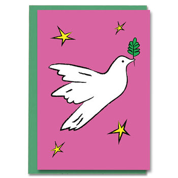 Peace Dove Christmas Thanksgiving Hanukkah Card Pack, 2 of 2