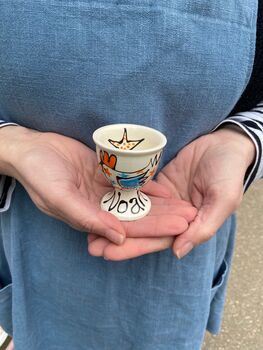 Personalised Egg Cup Traditional Style, 6 of 9